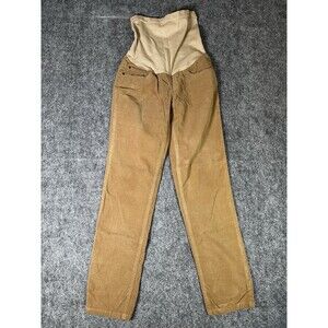 A Pea In The Pod Maternity Corduroy Pants Womens S Tan Bootcut Pregnancy Stretch